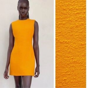 Zara Vibrant Orange Mini Dress